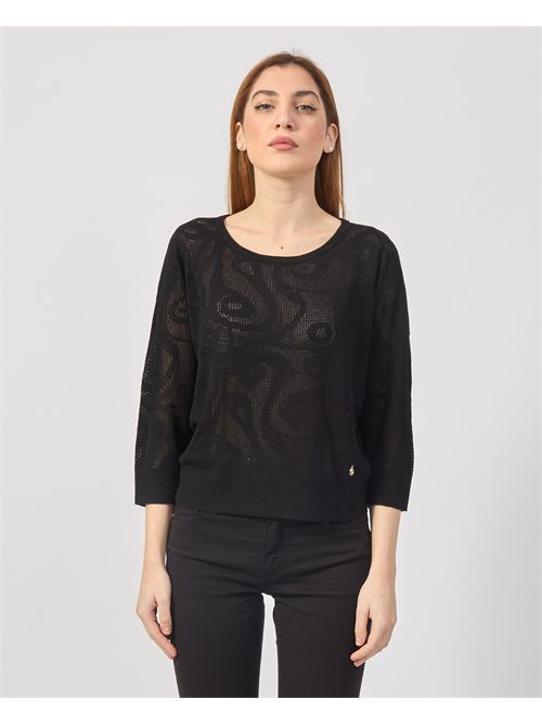 Yes Zee openwork sweater in viscose YES ZEE | M437-I9000801